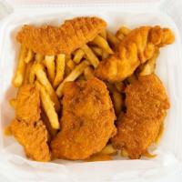 Chicken Finger Plate With Fries · Popular.