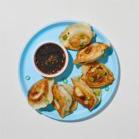 Fried Dumplings · (6pc) Pan-fried dumplings filled with pork.