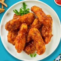 Blaze The Bbq Tender  · Chicken tenders breaded and fried until golden brown before being tossed in barbecue sauce.