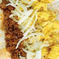 Breakfast Taco · cage-free eggs, potatoes, cheese, and choice of proteins & toppings on a soft corn or flour ...
