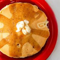 Pancakes · 3 Light and fluffy buttermilk pancakes.