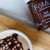 Fomu Hot Fudge Jar · FoMu signature hot fudge recipe.
All natural, vegan.
*contains coconut