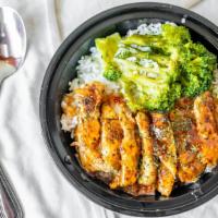 Chicken · Served With Rice, Broccoli & Choose Of Protein