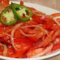 Achik-Chuck / Ачик-Чук · Thin sliced tomatoes and onions (spicy).