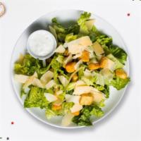 Classic Caesar Salad  · Fresh lettuce, seasoned croutons, topped with parmesan cheese and tossed with Caesar dressin...