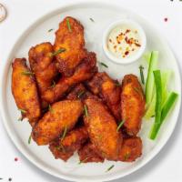 Wing Bliss  · Fresh chicken wings breaded and fried until golden brown. Served with a side of ranch or ble...