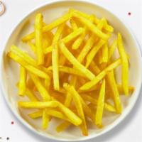 Fry Works  · (Vegetarian) Idaho potato fries cooked until golden brown and garnished with salt.