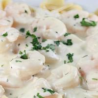 Shrimp Alfredo Pasta · 