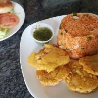 Rice Mixed With Chicken · Arroz con Pollo.