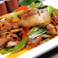 Twice Cooked Pork/ (午) 回锅肉 · Served with daily soup and white rice