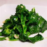 Broccoli Rabe · Sautéed with Tuscan olive oil and garlic
