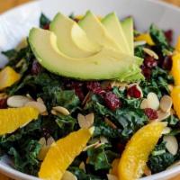 Molly Salad · mixed greens, avocado, almonds, cranberries, apples, dijon dressing