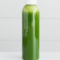 Glammunity Cold Pressed Juice · 16 oz. kale, spinach, apple, grapefruit, celery, ginger, collagen protein, tocos, and lemon.