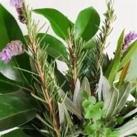 Herbal Oasis · An intentional Bouquet filled with herbs from our local garden, filled with  mint, sage, lav...