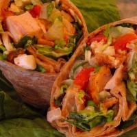 Vegetarian Wrap · Green peppers, onions, mushrooms, broccoli, spinach, lettuce and tomatoes. Served with chips...