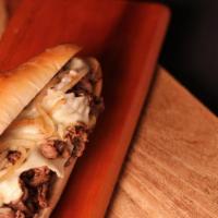Cheesesteak · With melted American cheese.