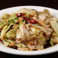Chinese Cabbage With Sweet Sour Chili Sauce /  炝莲白K · Sweet, Sour and Spicy. Vegetarian. 炝莲白