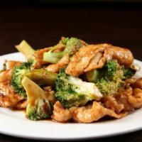 Chicken & Broccoli With Brown Sauce  / 芥兰鸡K · 芥兰鸡