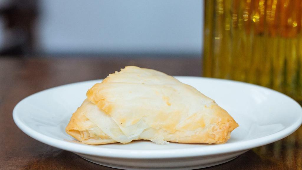 Cheese Boreg. Vegetarian · Phyllo dough stuffed with assorted cheeses.