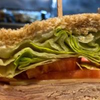 Sliced Roast Turkey Sandwich · 