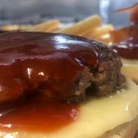 Texas Burger · With bacon, BBQ sauce and pepper jack cheese.