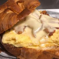 Breakfast Sandwich · 2 Eggs with Choice of Bread. Add Cheese and meat for additional charge.