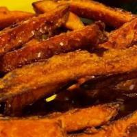 Sweet Potato Fries · Vegetarian. sea salt, chipotle honey mustard dipping sauce.
