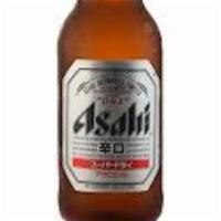 Asahi Super Dry Lager (Must Be 21 To Purchase) · Medium bodied, malty, hoppy bitter notes.