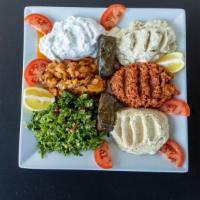 Mixed Vegetarian Plate · Mix of all cold appetizers except cacik.
