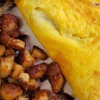 Braised Short Rib Omelet  · with Cheese, Onion, and Tomato