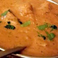 Murgh Tikka Masala Entrée · Diced boneless, white meat chicken tandoori style and cooked in a rich tomato cream sauce. S...