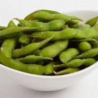 Edamame · Broiled green soybeans, light salted.
