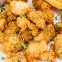 1 Pt. Fried Oysters · Large Select oysters lightly battered and fried to perfection.
