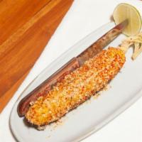 Grilled Corn On The Cob · Lime chipotle, queso fresco.