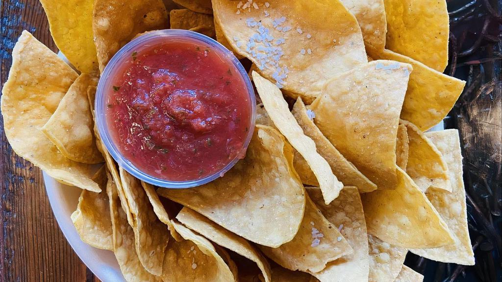 Chips & Salsa · Corn Tortilla chips + El Jefe's famous salsa
