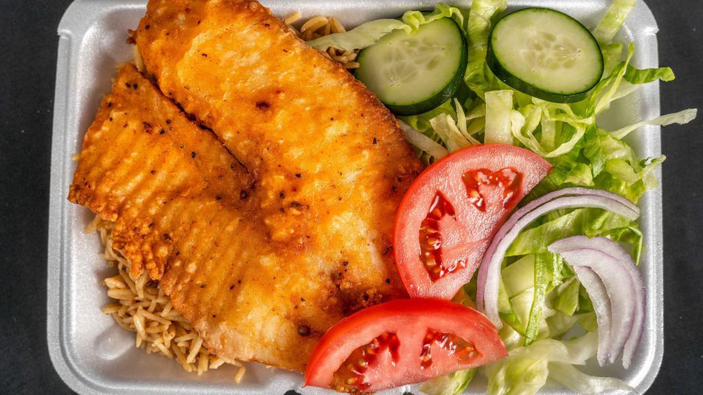 Tilapia Fish Over Rice · 