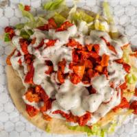Chicken Gyro · Comes on pita bread with lettuce tomato and cucumber.