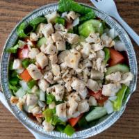 Grilled Chicken Salad · The house salad mixture with grilled chicken. Served with your choice of dressing.