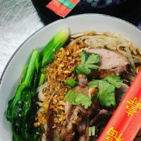 Thai Pho · Chicken or beef, rice noodles, bean sprouts, basil and lime in homemade Pho broth.