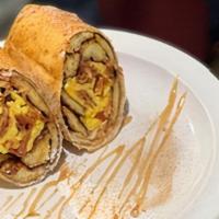 French Toast Chimichanga · This is the craziest Breakfast Creation you will ever taste in the form of a handheld. Its a...