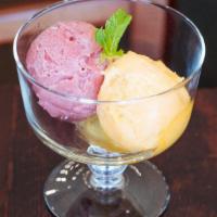 Sorbet · Includes your choice of flavor.