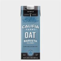 Califia Oat Milk 1Qt · 1QT Califia Barista Edition Oat Milk. Vegan, Gluten-Free, Kosher, & Dairy-Free and made with...