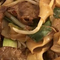 Beef Chow Yoke · Beef with black mushroom, peapod and bamboo shoot in an oyster sauce.