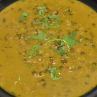 Daal Makhani & Rice · Black gram, kidney Beans, Onion, ginger-garlic paste, chili powder, turmeric, cumin seeds, c...