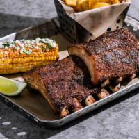 Baby Back Ribs (Full Order) · Favorite. Served with fries and roasted street corn and your choice of up to two sauces. 223...