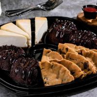 Dessert Trio · Enjoy cheesecake, oven-baked chocolate chip cookies, and our classic mini molten cakes all o...