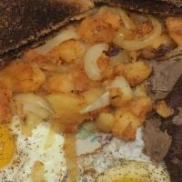 Steak Breakfast · steak, 2 eggs, home fries, & toast