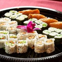 Yasai Combo (40 Pcs.) · Sushi, inari, maki, garden maki, pinetato maki, Idaho maki, aspara maki, avocado maki, kappa...