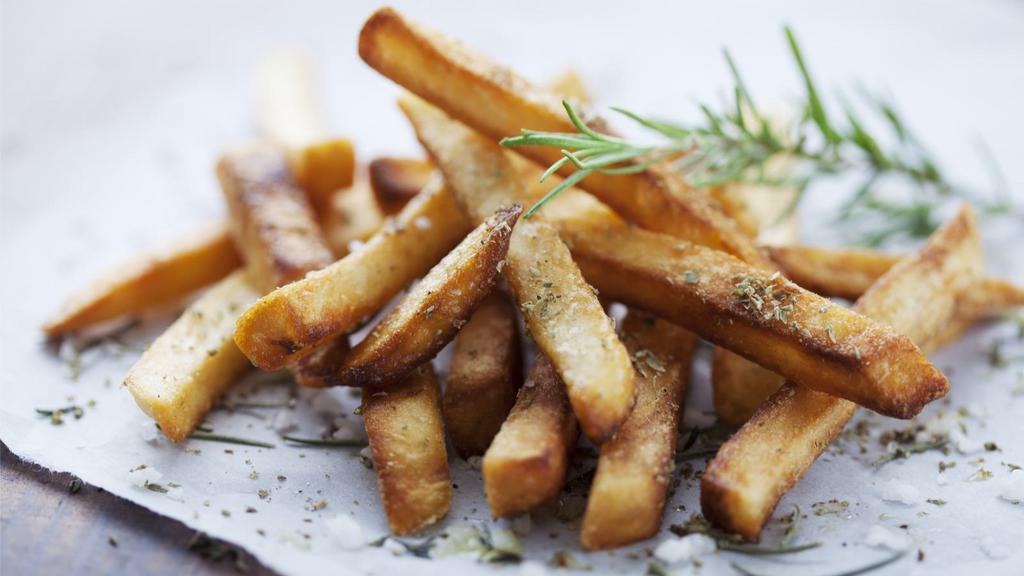 Seasoned Fries · Hand-cut delicious crispy fries with house seasoning.