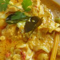 Thai Yellow Curry · Curry containing potato, onion, basil and your choice of protein.
